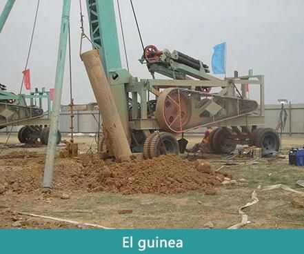 Hf-6A 300m Hydraulic Rotary Table Percussion Borehole Drilling Rig