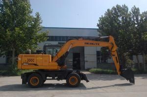 Compact 15ton Wheel Excavator Full Hydraulic System Sale in Tajikistan