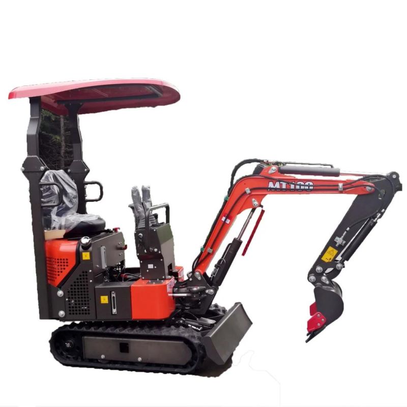 1 Ton New Hydraulic Small Digger Mini Farm Excavators for Sale