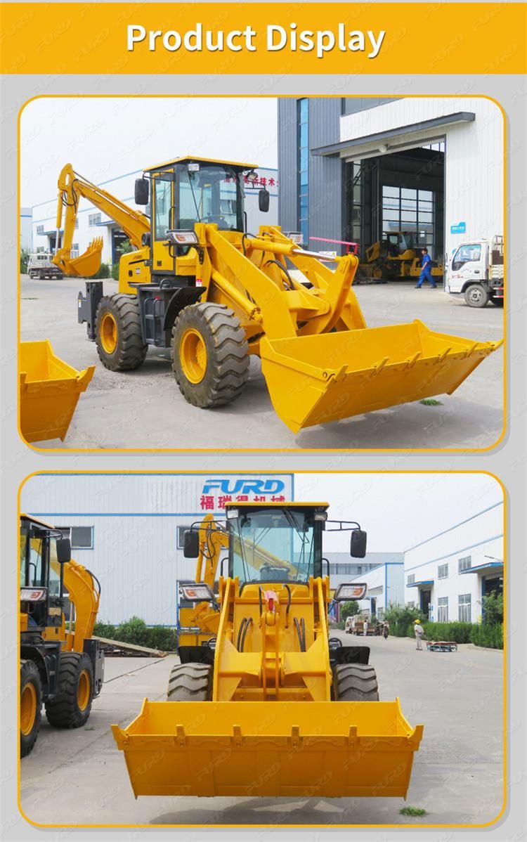 New Type 4X4 Wheel Mini Back Excavator with Front Loader for Sale Fwz20-28