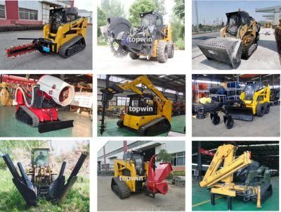 Skid Steer Loader with Planer Pallet Fork Flat Clamp