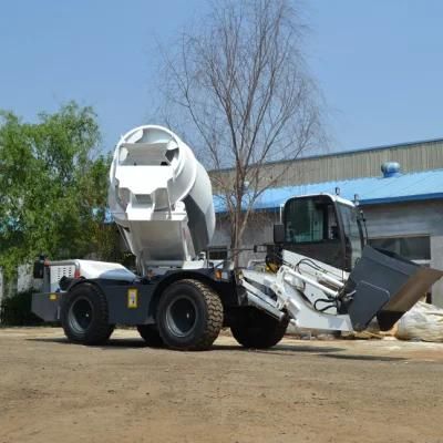 Self Loading Mini Concrete Mixer with Excavator Cabin