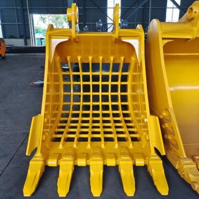 China Excavator Sorting Skeleton Bucket Sieve Bucket for Cat305