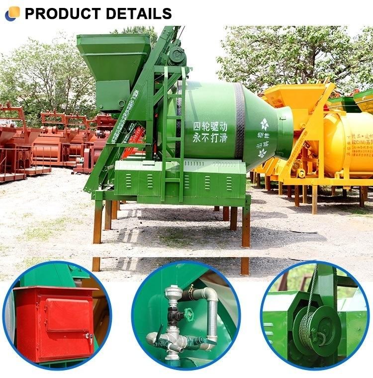 Cheap Price Cement Mixer Concrete Automatic Loading Mixer Cement Diesel Motor Drum Mixer