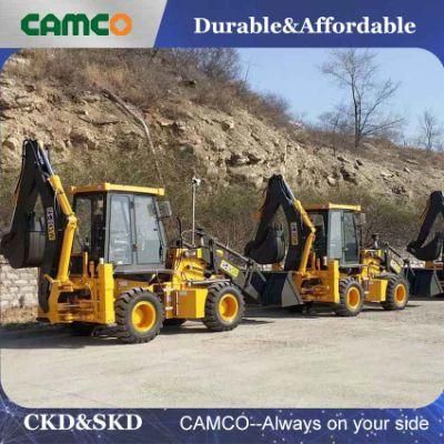 Construction Machinery Articulated Steering 4WD Backhoe Loader on Sale