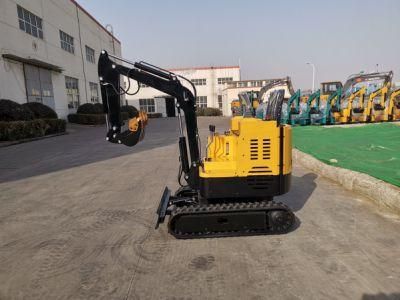 1.5t Mini Excavator/Mini Pelle/Miniescavatore with Boom Swing and Retractable Tracks