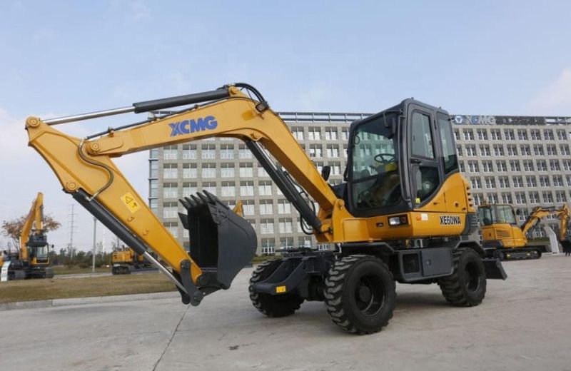 Small 6 Ton 0.23m3 Hydraulic Wheel Excavator Xe60wa/Xe60W