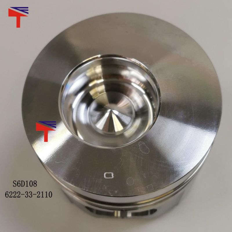 High Quality Diesel Engine Mechanical Parts Piston 6222-33-2110 for Engine Parts SAA6d108e Generator Set