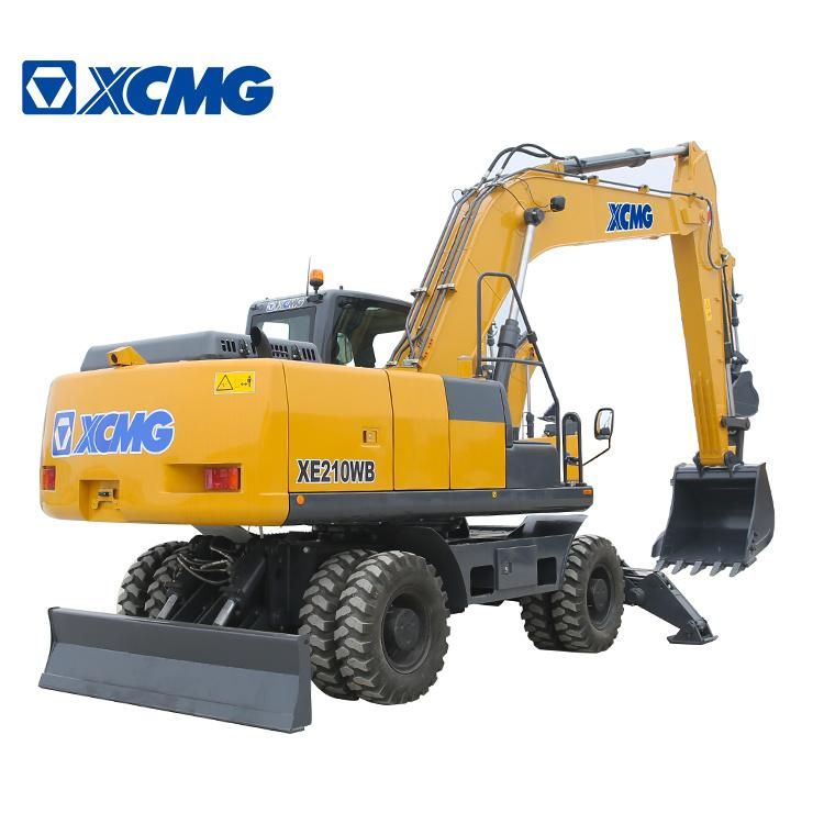 XCMG Official Factory 21 Ton 0.86m3 Digger Excavator Xe210wb China Top Brand New Hydraulic Wheel Excavator Machine for Sale