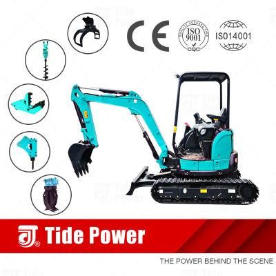 New High Quality 2t 3t Grappe Crawler Mini Excavators Mini Digger