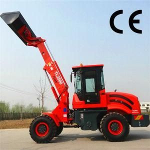Rear Hydraulic Output Chinese Telescopic Wheel Loader Tl2500 for Sale