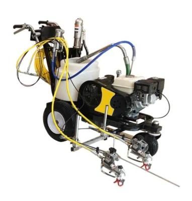 Line laser Gas Hydraulic Airless Line Striper with 2 Manual Guns