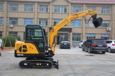 2.5ton Cheap Price Hydraulic Mini Digger Crawler Excavator