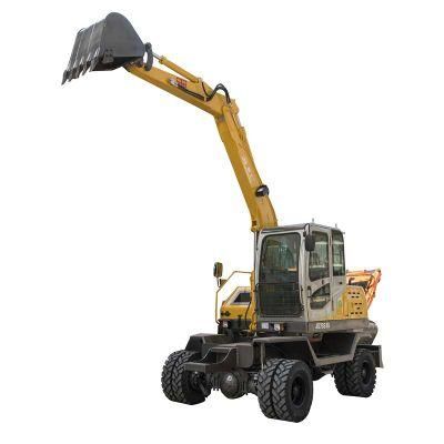 Excavators on Wheels Excavator Digger Hydraulic Backhoe Excavator