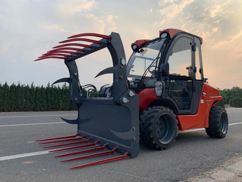 Everun Ert1500 Chinese CE Small Telehandler Telescopic Boom Handler Compact Front End Portable Construction Farm Garden EPA Mini Wheel Loader Made in China