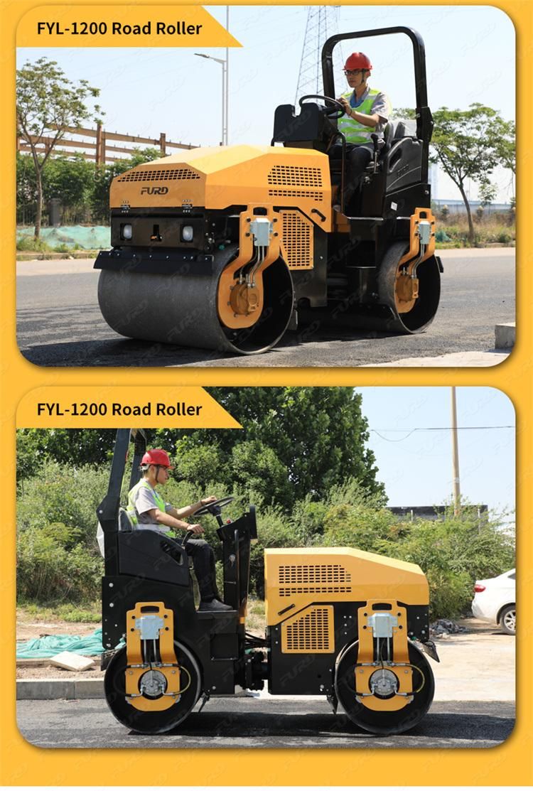 Good Condition Tandem Drum 3 Ton Vibratory Roller Compactor for Sale