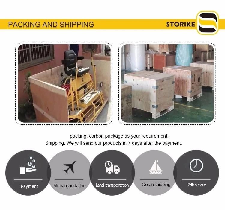 New Design Gasoline Gx 630 Ride on Concrete Power Trowel