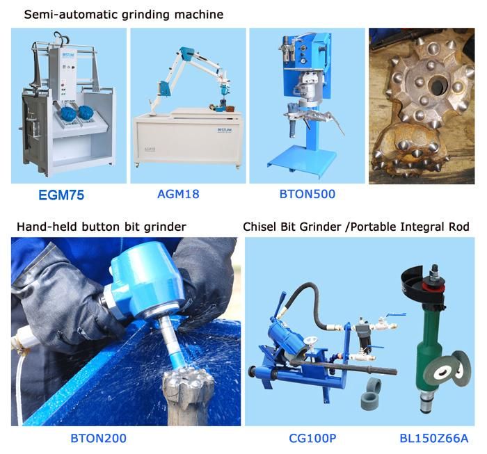 Hand Held Pneumatic Cabide Button Drilling Bits Grinder Machine