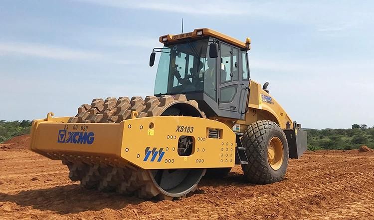XCMG official 18 ton road roller compactor machine XS183 price for sale