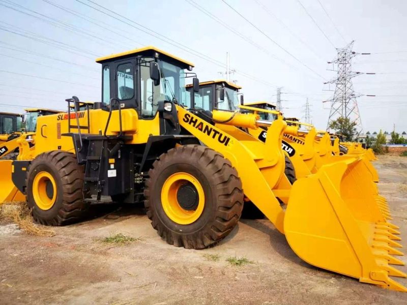 5ton Payloader Shantui 3m3 Bucket Loader SL50wn Mining Wheel Loader in Ecuador