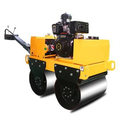 New Design High Quality Walking Behind Double Steel Wheel Vibratory Road Roller for Asphalt Comaction with Best Price