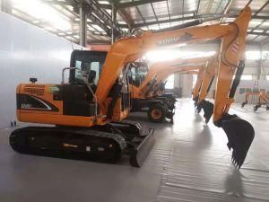 8t Xiniu Xn80-E Crawler Excavator for Sale Optional Two Hydraulic Systems, Jingken and Germany Rexroth