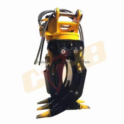 Excavator Hydraulic Rotaing Wood Grapple