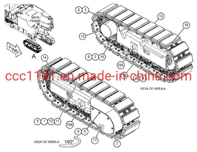 Gearbox Reducer 334/P6417 for Jcb Vibromax Vm115D