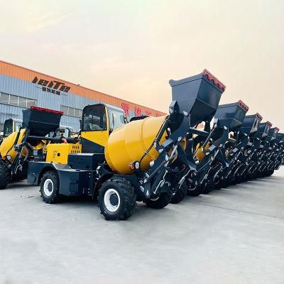 Factory Price Self-Loading Concrete Mixer Truck Mobile Self Loading Hydraulic Mixer Cement Weighing Machine Mixer Cheap Price