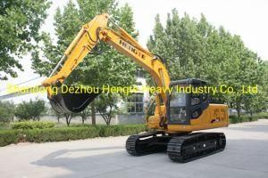 Earthmoving Machine Hydraulic Track Excavators with Wood Clamp for Sale Ht130-7