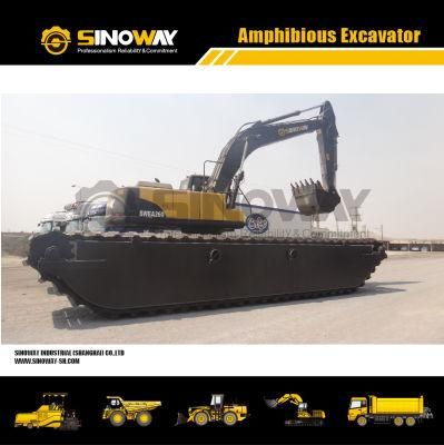 Amphibian Floating Excavator with Manhole