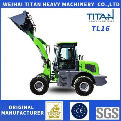 1.6ton Zl16 China Micro Mini Shovel Machine Articulated Small Loader