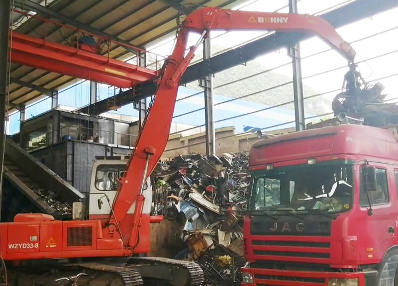 China Wzyd33-8c Bonny 33 Ton Hydraulic Material Handler with Rotational Scrap Metal Shears