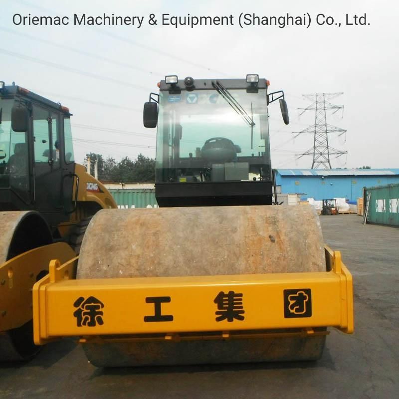 China Hot 16ton Single Drum Compactor Xs163j Rubber Buffer Road Roller for Sale