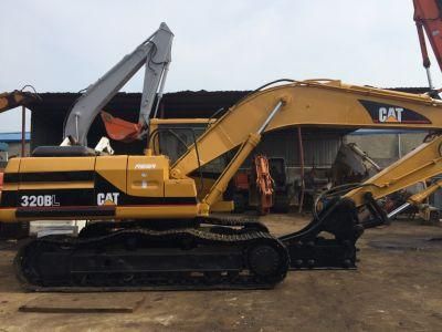 Japan Origin 20t Used Caterpillar 320b Excavator Cat 320bl Excavator with Jack Hammer