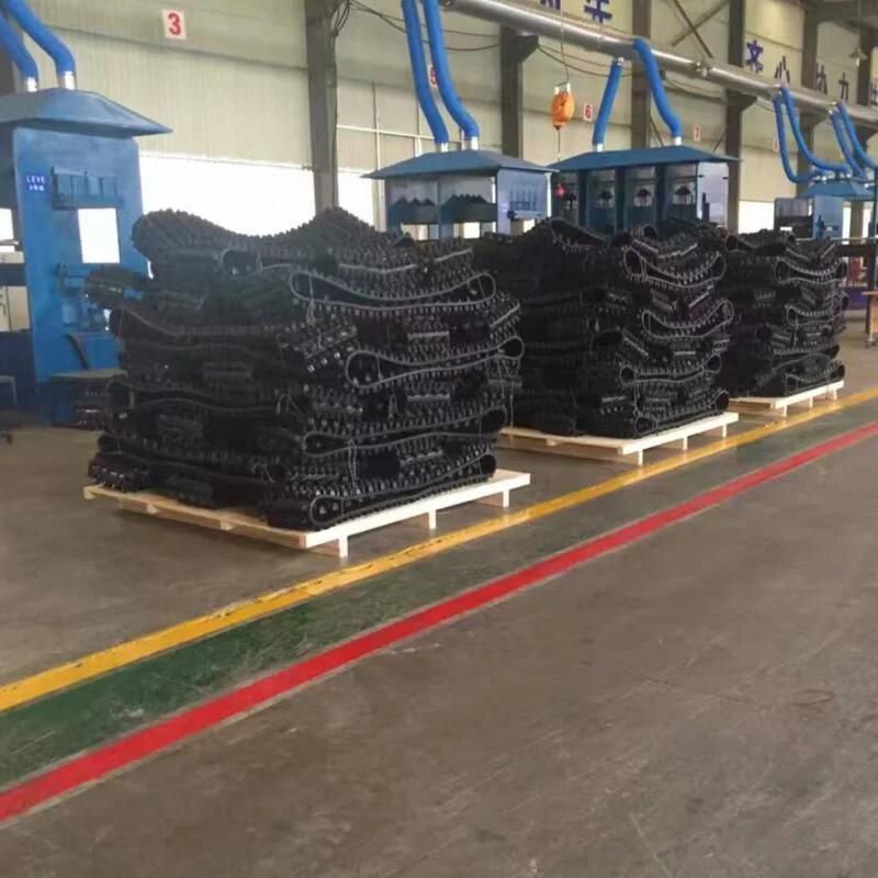 Rubber Track with 320mm Width for Snow Use, Customized Wheels
