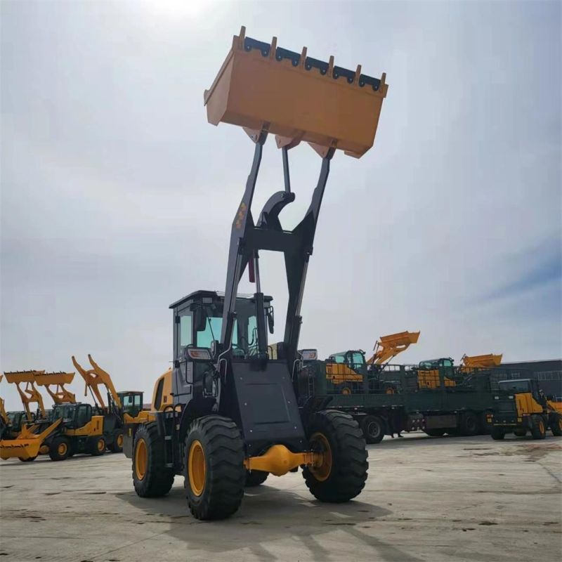 Walker-940 4WD Small Wheel Loader Diesel Mini Loader Skid Steer Loader 1.2 Ton Forklift Backhoe Front Loader