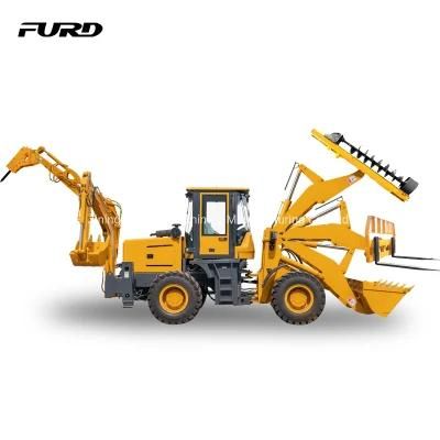 4WD Mini Backhoe Loaders with Hydraulic Rock Breaker