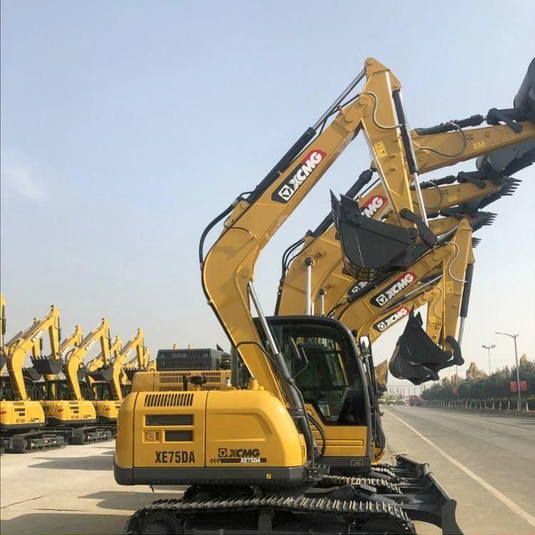 XCMG 7 Ton Mini Crawler Excavator Machine Xe75da China Hydraulic Excavator Machine Price