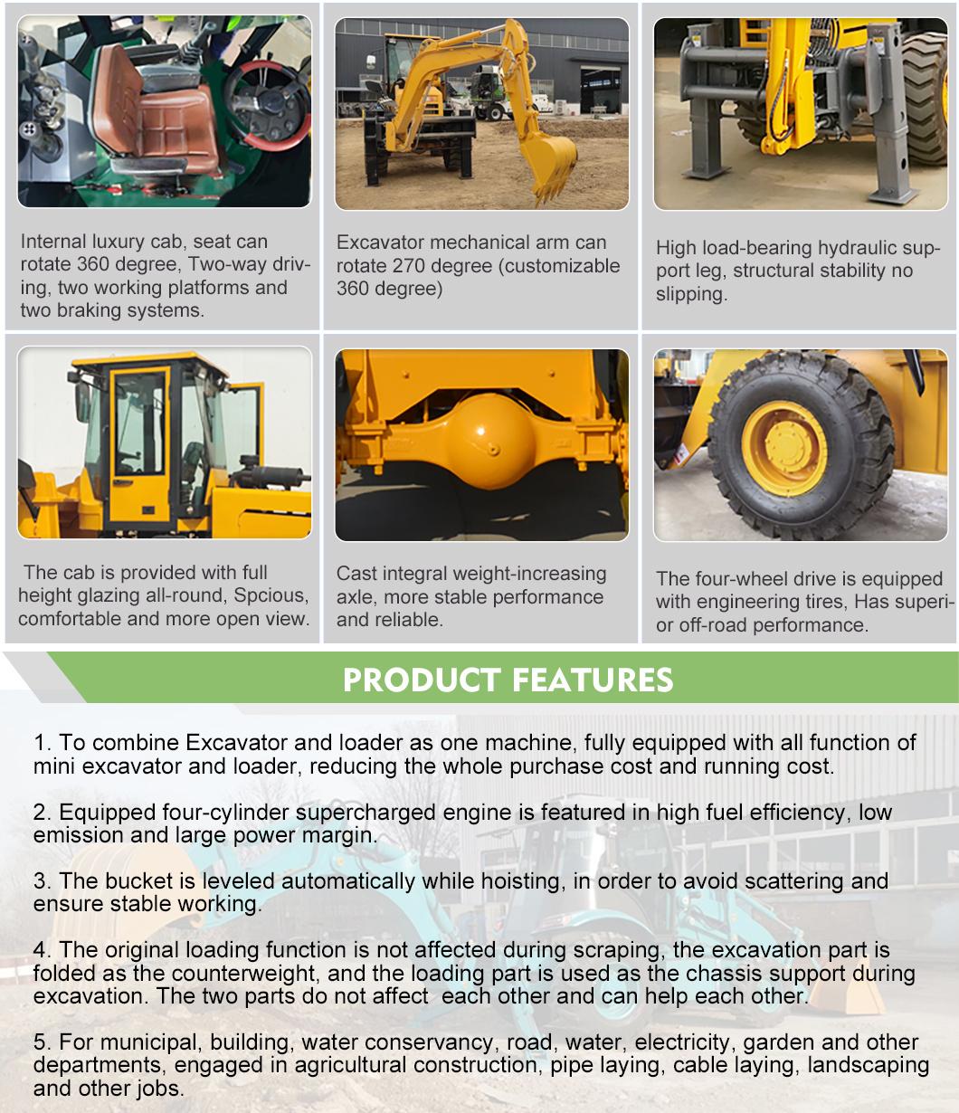 Cost Effective Excavator Loader Mini Backhoe Loader Dubai for Sale