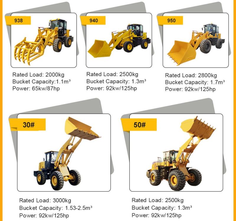 Factory Price 4 Wheel Drive International Front End Loader Min Front End Loader List