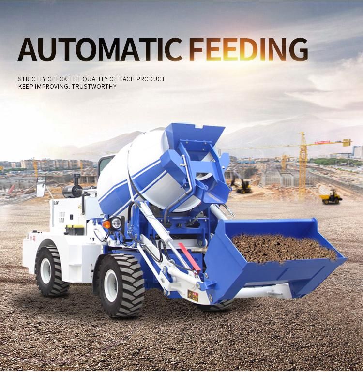 Manufacturer 2cbm Cement Mortar Price Trucks Volumetric Self Loading Concrete Mixer Truck with Pump