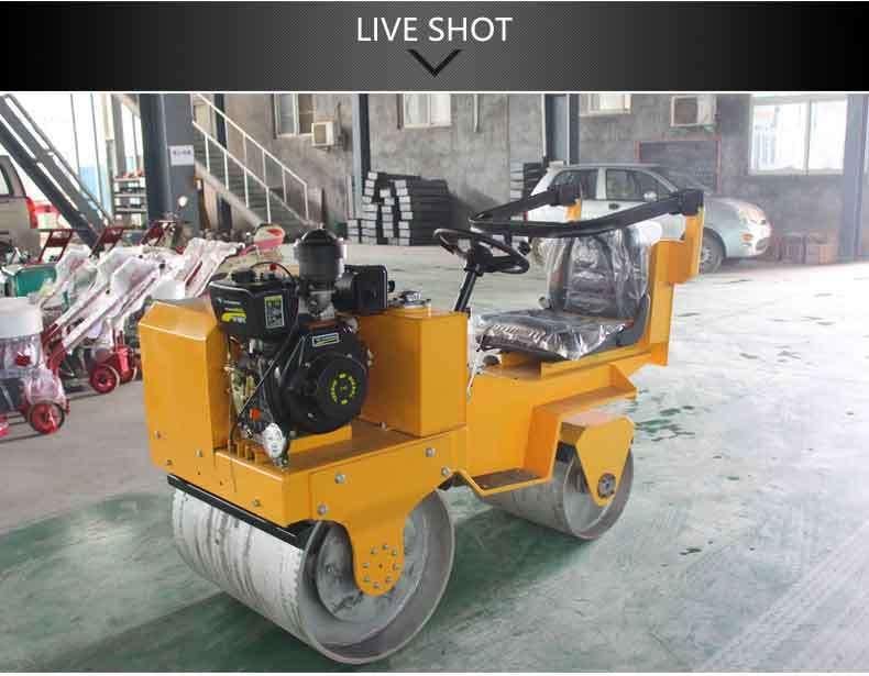 Ride on Road Roller 20kn Concrete Road Roller Double Drum for Sale