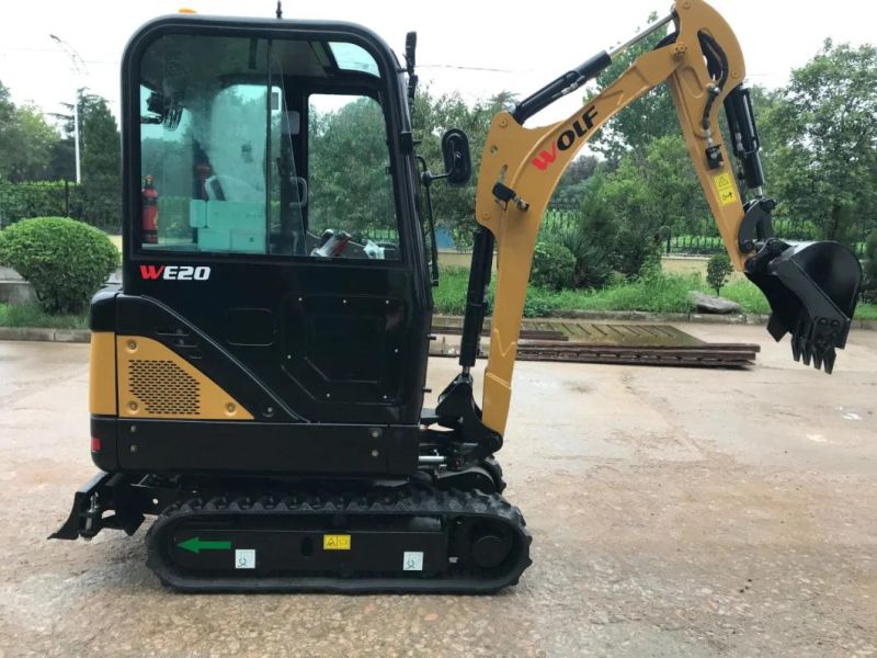 China 2 Ton Hydraulic Mini Excavator with Auger/Hammer/Ripper/Rake