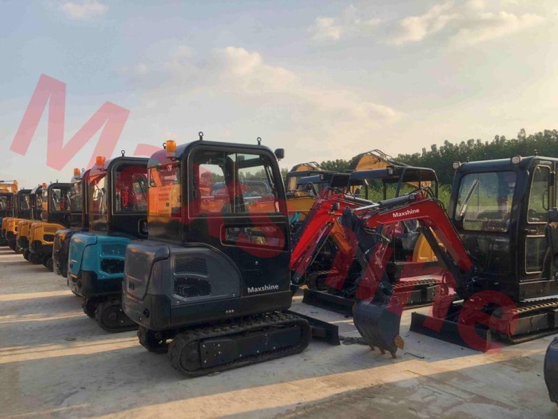 Factory Directly Wholesale Air-Conditioned Excavator Small Digger Popular Eurov 2ton Hydraulic Mini Excavator Price for Sale