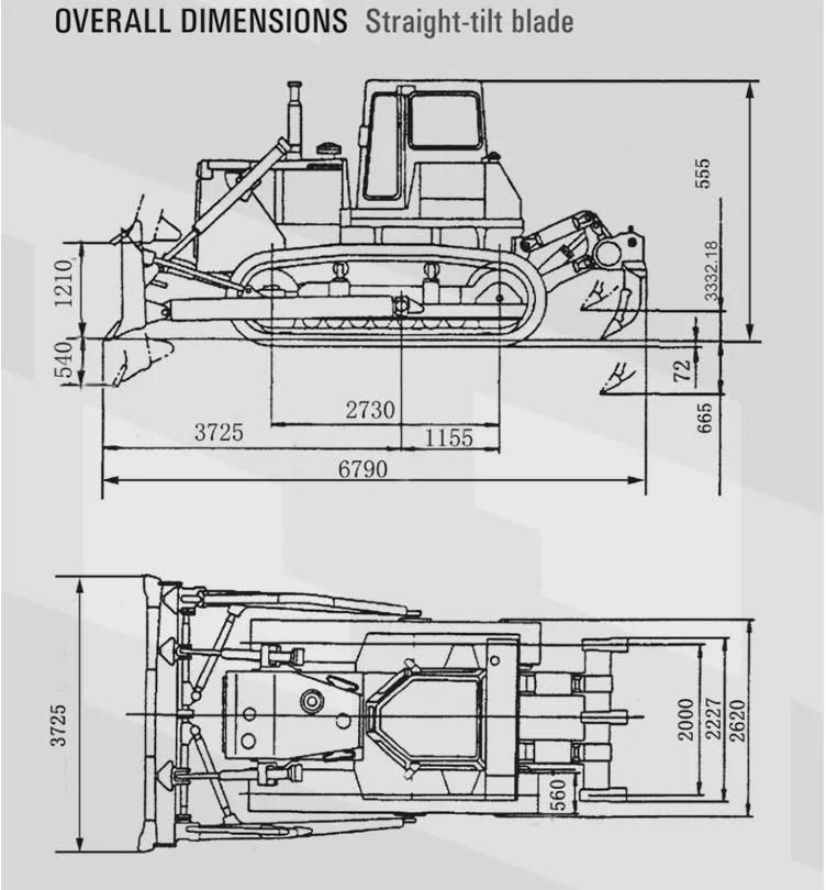 Shantui Hot Sale 220HP Road Machine High Quality Bulldozer SD22W