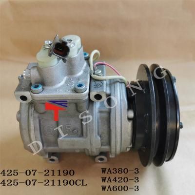 Excavator Air Compressor Wa380-3 Wa420-3 Wa600-3 Air Compressor Assy 425-07-21190 425-07-21190cl