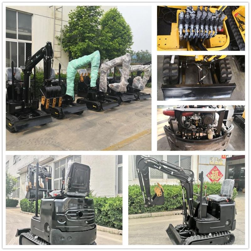 China 1 Ton Crawler Excavator with Auger for Sale by Owner