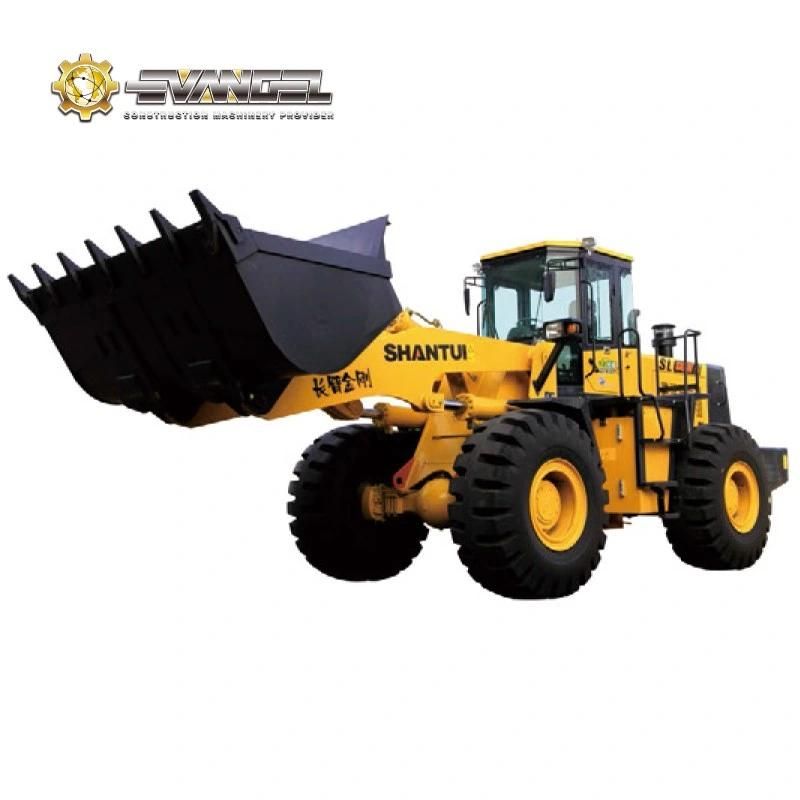 6t Large Wheel Loader Front End Loader Large Wheel Loader Payloader Shantui Brand