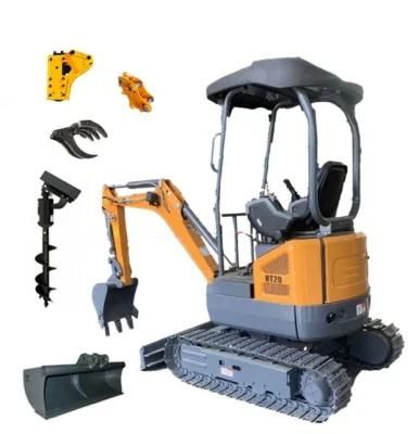 New Small Hydraulic Excavator Rubber Crawler Mini Digger